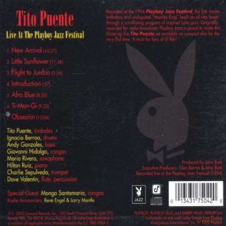 Tito Puente: Live at the Playboy Jazz Festival [CD]
