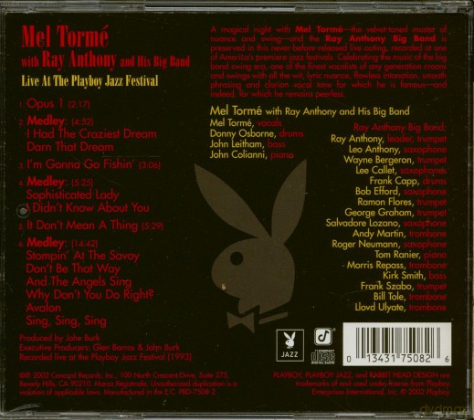 Mel Torme: Live at the Playboy Jazz Festival [CD]