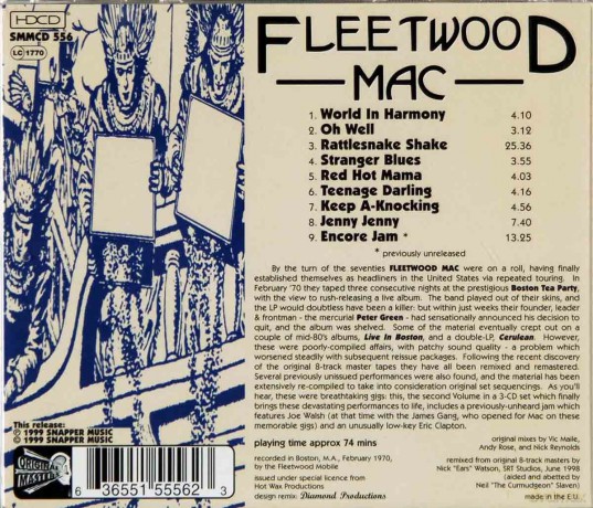 Fleetwood Mac: Live in Boston - Volume Two [CD]