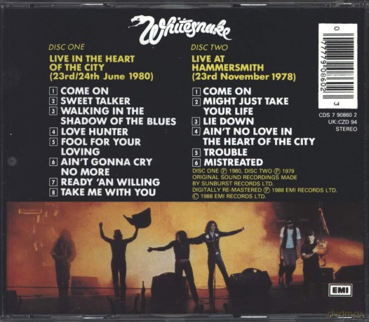Whitesnake: Live in the Heart of the City [CD]