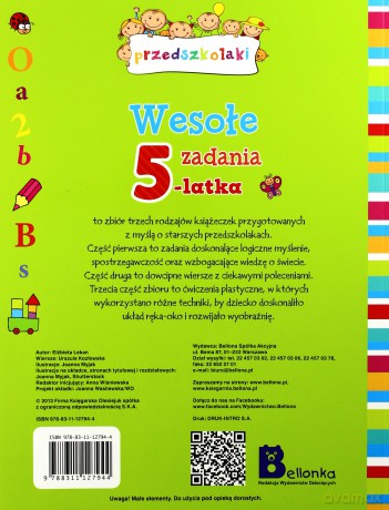 Wesołe zadania 5 latka [KSIĄŻKA]