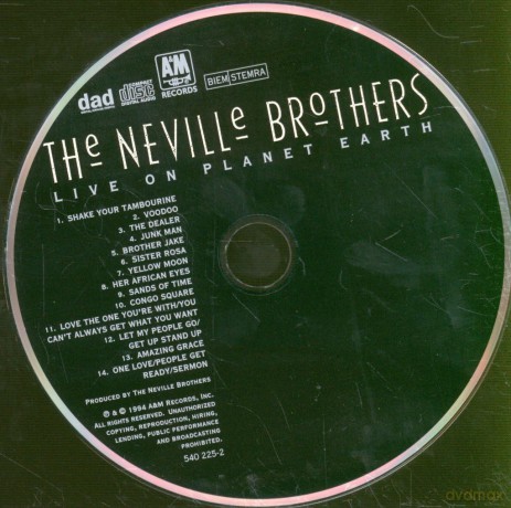Neville Brothers: Live on Planet Earth [CD]