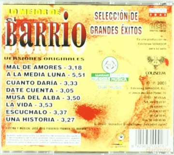El Barrio: Lo Mejor De -Mal De.. [CD]
