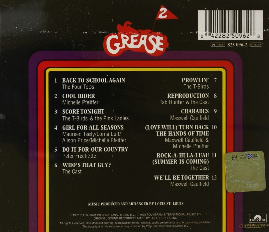 Grease 2 soundtrack  [CD]