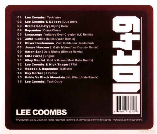 Lee Coombs: Lot 49 Presents Lee Coombs [CD]