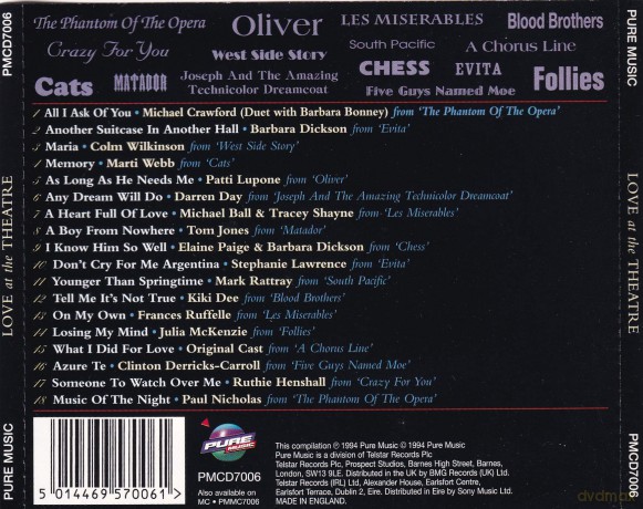 Love At The Theatre [CD]
