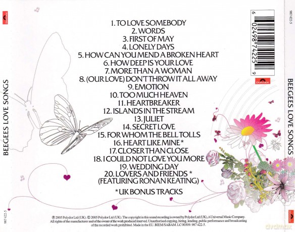 Bee Gees: Love Songs [CD]