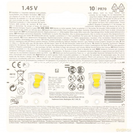 Zink: Luft-Batterie Pr70 1.4 V 8-Blister-Rayovac [CD]