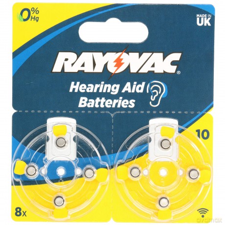 Zink: Luft-Batterie Pr70 1.4 V 8-Blister-Rayovac [CD]