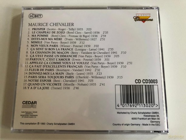 Maurice Chevalier: Ma Pomme [CD]
