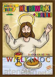 Wielkanoc. Droga krzyżowa - kolorowanki+naklejki [KSIĄŻKA]