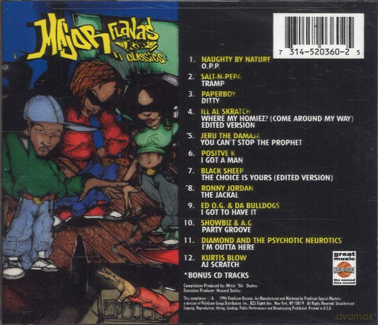 Major Flavas: Rap Classics [CD]
