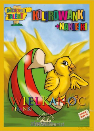 Wielkanoc. Pisanki - kolorowanki+naklejki [KSIĄŻKA]