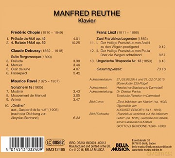 Manfred Reuthe: Manfred Reuthe-Klavier [CD]