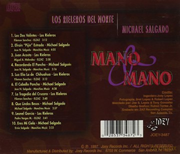 Michael Salgado: Mano a Mano [CD]