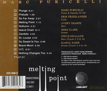 Marc Puricelli: Marc Puricelli-Melting Point [CD]