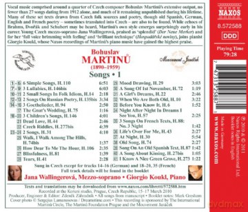 B. Martinu: Martinu: A Wreath of Carnations [CD]