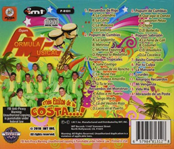 Super Formula Musical: Mas Exitos De La Costa [CD]
