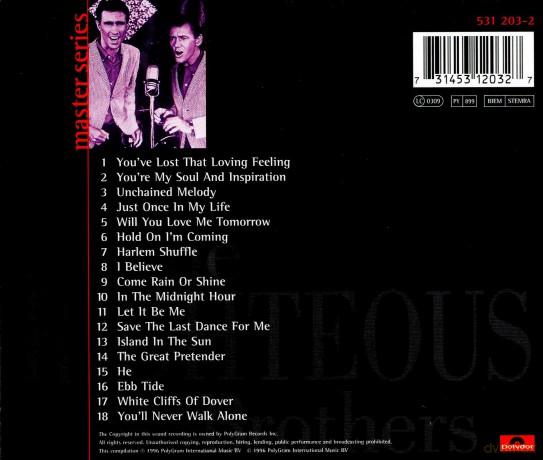 The Righteous Brothers: Master Series [CD]