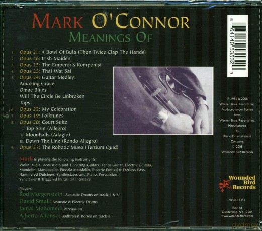 Mark O'Connor: Meanings Of [CD]