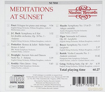 Meditations at Sunset [CD]