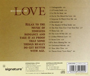 Melodies of Love [CD]