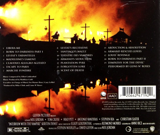 Interview With The Vampire soundtrack (Wywiad z wampirem) [CD]