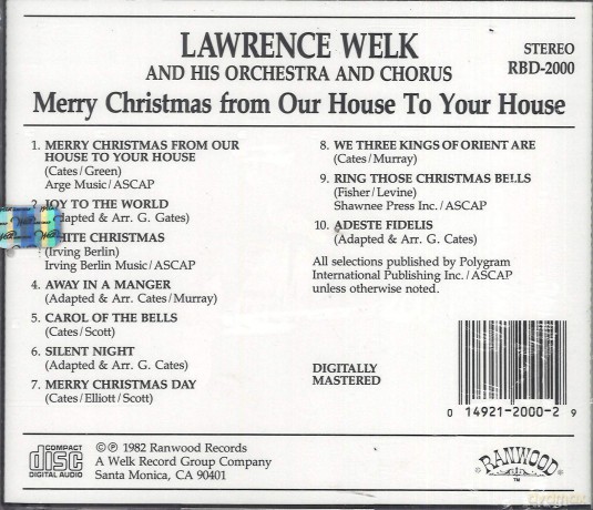 Lawrence Welk: Merry Christmas From Our House [CD]