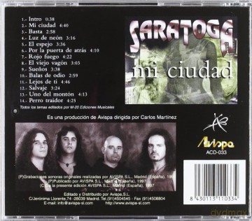 Saratoga: Mi Ciudad [CD]