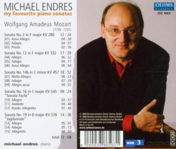Michael Endres: Michael Endres - My Favourite Piano Sonatas [CD]