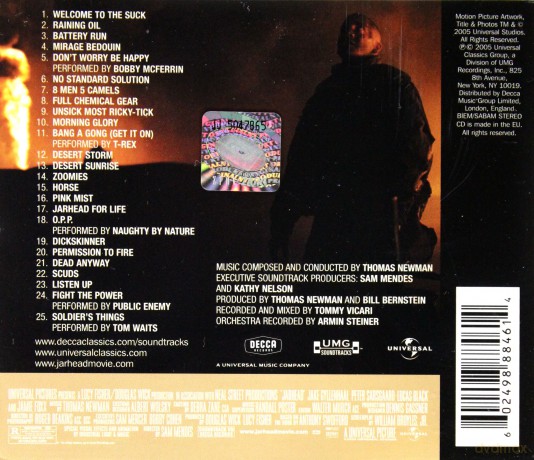 Jarhead soundtrack (Jarhead: Żołnierz Piechoty) [CD]