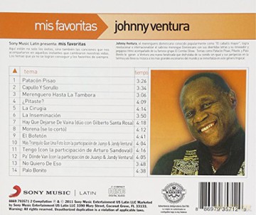 Johnny Ventura: Mis Favoritas [CD]