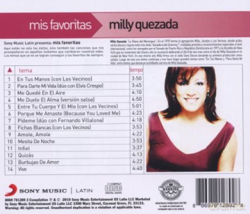 Milly Quezada: Mis Favoritas [CD]
