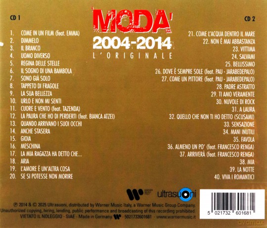 Moda: Moda 2004-2014 L Originale [2CD]