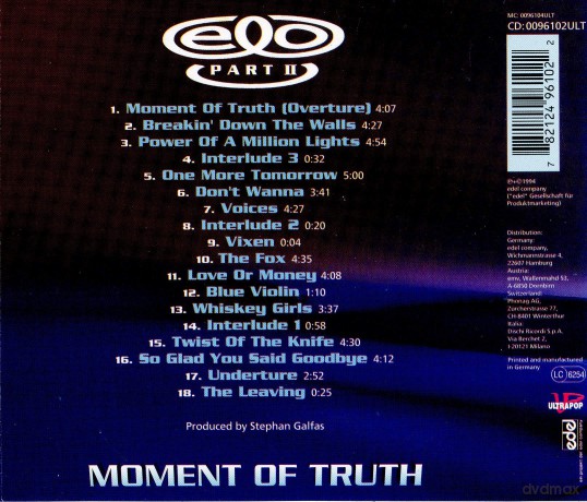 Electric Light Orchestra: Moment of Truth [CD]