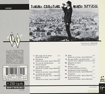 Tonino Carotone: Mondo Dificile [CD]