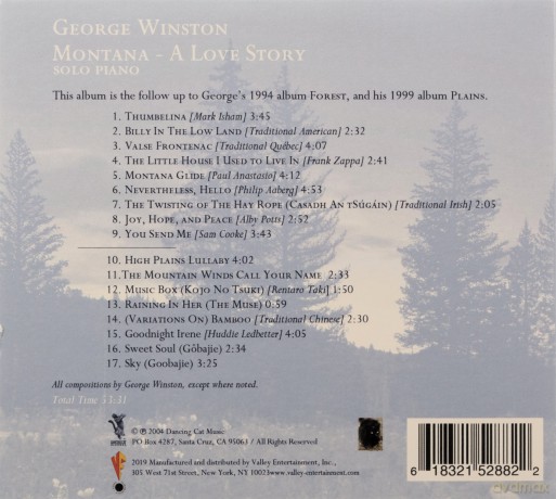 George Winston: Montana: A Love Story [CD]