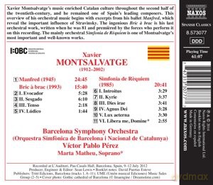 X. Montsalvatge: Montsalvatge: Simfonia Da Requiem [CD]