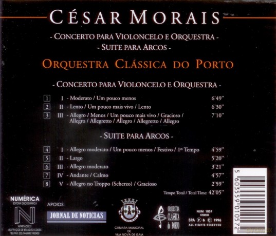 Martin Ostertag: Morais: Cello Concerto, Suite for Strings [CD]