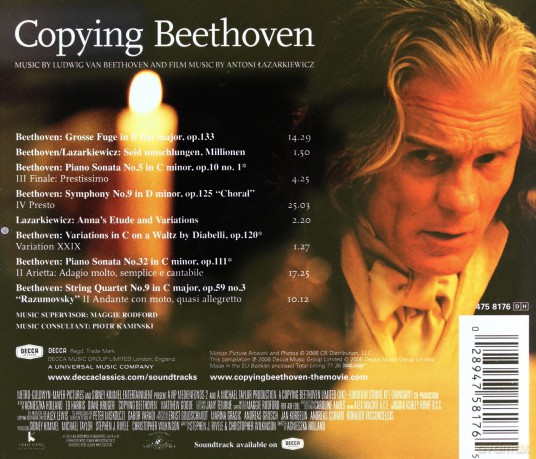 Copying Beethoven soundtrack (Kopia Mistrza) [CD]