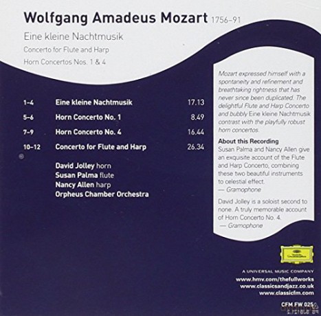 Orpheus Chamber Orchestra: Mozart: Eine Kleine Nachtmusik [CD]