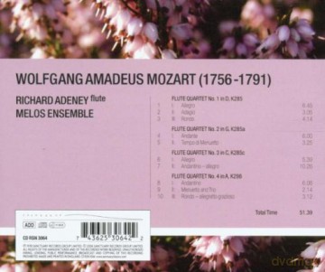 Wolfgang Amadeus Mozart: Mozart: The 4 Flute Quartets [CD]
