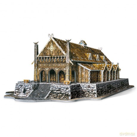 Wrebbit puzzle 3D 742 Złoty Dwór Edoras [PUZZLE]