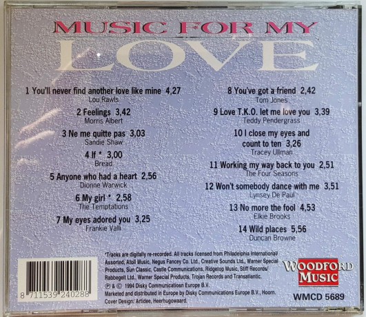 Music For My Love [CD]