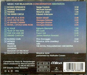 Relaxation: Music for Relaxation Concentra [CD]