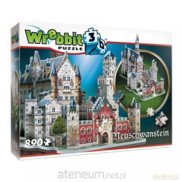 Wrebbit puzzle 3D 890 Zamek Neuschwanstein [PUZZLE]