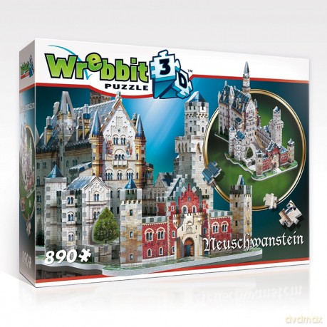 Wrebbit puzzle 3D 890 Zamek Neuschwanstein [PUZZLE]