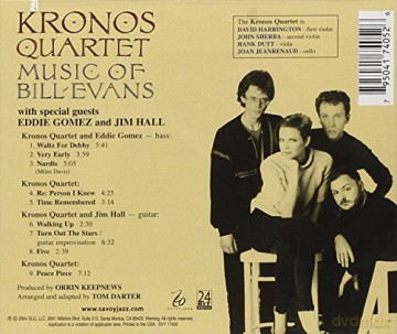 Kronos Quartet: Music of Bill Evans [CD]