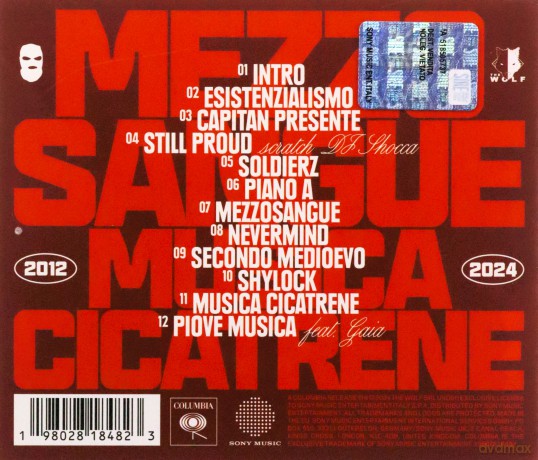 Mezzosangue: Musica Cicatrene [CD]