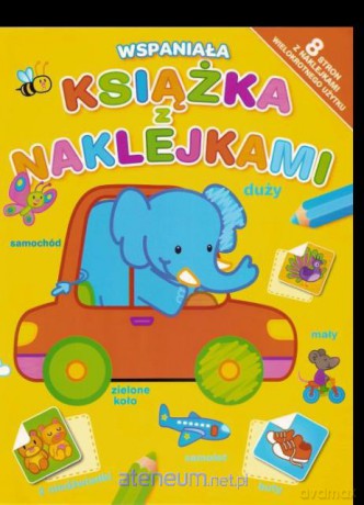 Wspaniała książka z naklejkami żółta [KSIĄŻKA]